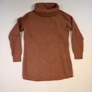 Toad&Co Rust Brown Cowl Turtleneck Sweater